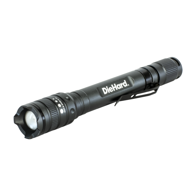 DieHard 180 Lumen 2AAA Aluminum Twist Focus Flashlight