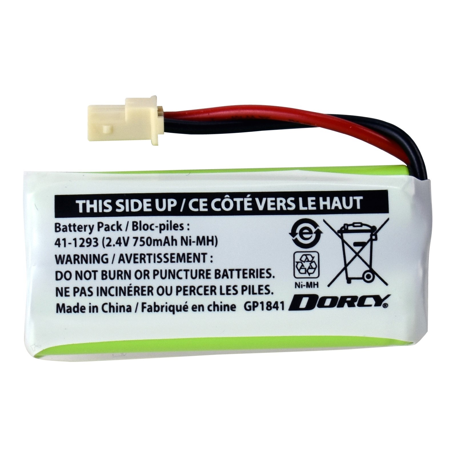 Dorcy 41-1293 Replacement Cordless Phone Battery