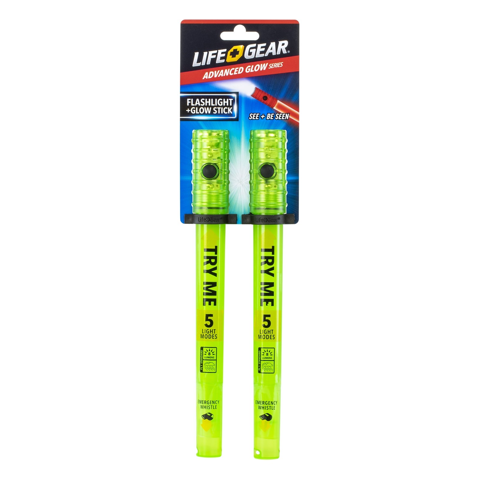 LifeGear LED  Glowstick + Flashlight 2 Pack